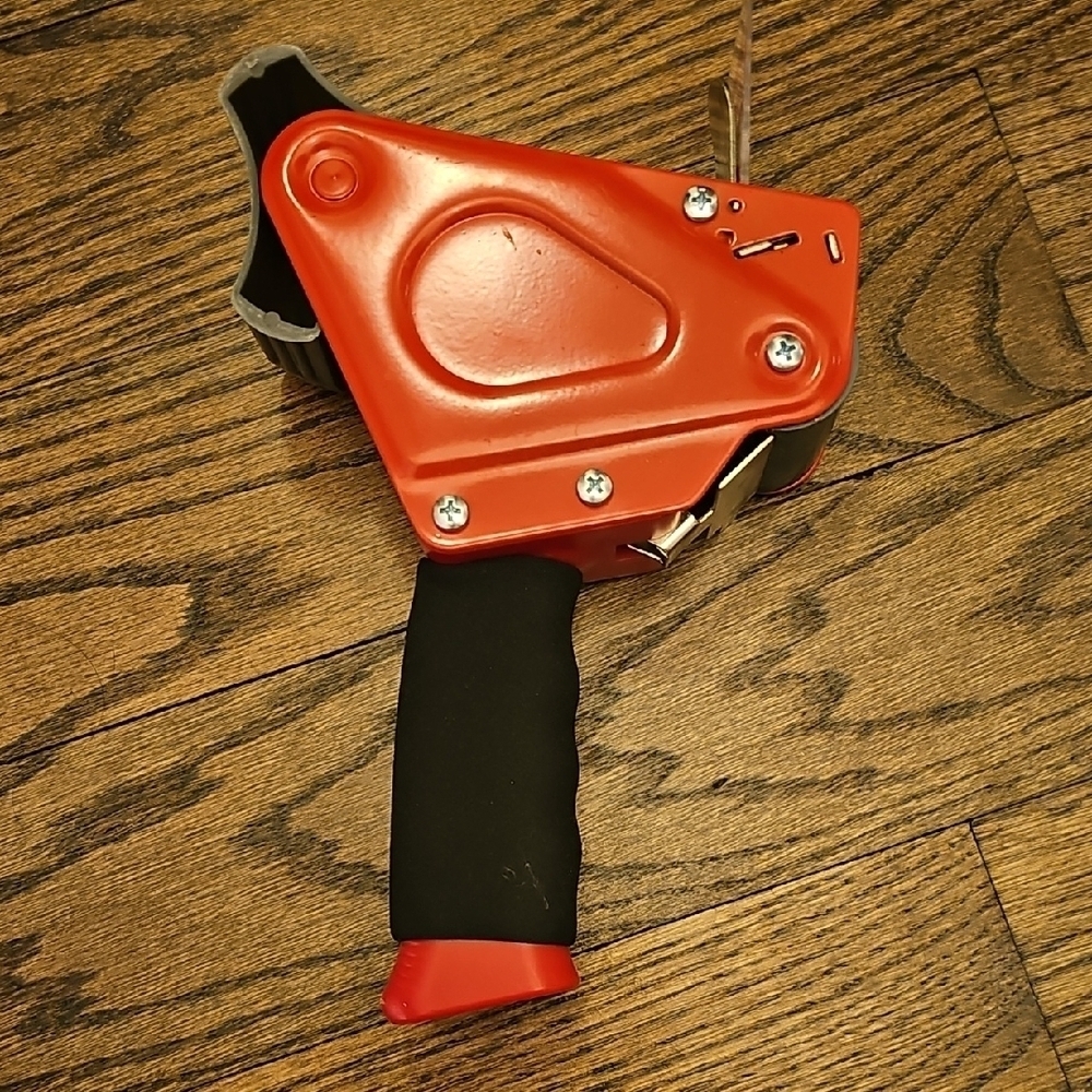 Scotch Packing Tape Dispenser In Red and Black - Picture 3 of 4
